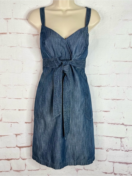 ANTHROPOLOGIE LEVEL 99 Dresses & Skirts - ANTHROPOLOGIE LEVEL 99 Sleeveless Dark Wash Denim Size 12 Dress Sundress